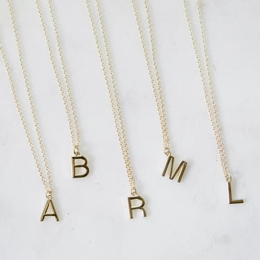 Custom Initial Charm Necklace