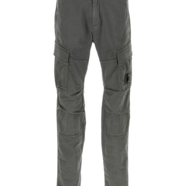 C.P. Company Men Dark Grey Stretch Cotton Cargo Pant