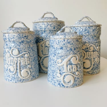 Set of 4 Kitchen Canisters