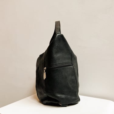 Coal Leather Shoulder Bag