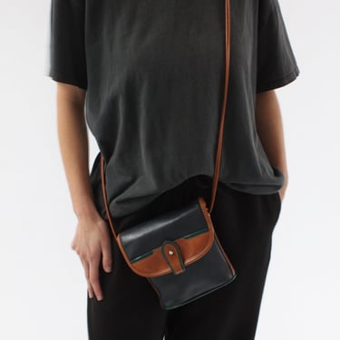 Petite Vintage Leather Crossbody Bag