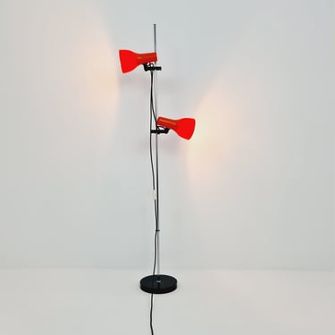 Space age orange floor lamp, Germany, 1970s 