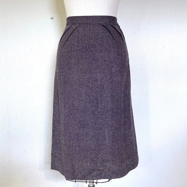 1950s tweed wool pencil skirt 