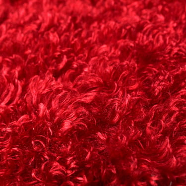 Bright Red Faux Fur Fabric | 1 Yard / 60 wide) | Super Soft & Shiny Like-New Fabric for Crafting 