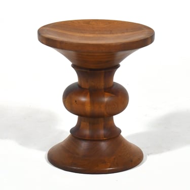 Eames Walnut Time-Life Stool by Herman Miller