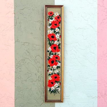 Holiday Poppy Needlepoint