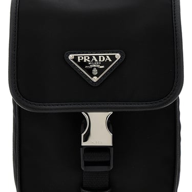 Prada Women Re-Nylon Logo Crossbody Bag