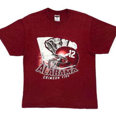 Vintage 90s/Y2K University of Alabama Crimson Tide Football Graphic T-Shirt Size Medium 