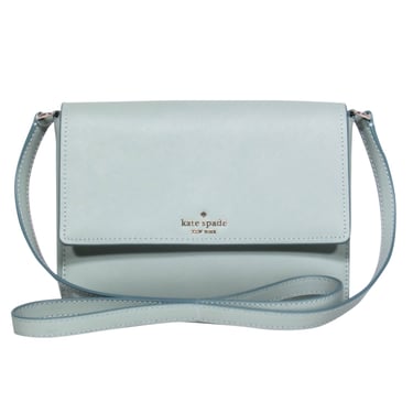Kate Spade - Mint Green Leather Fold-Over Crossbody