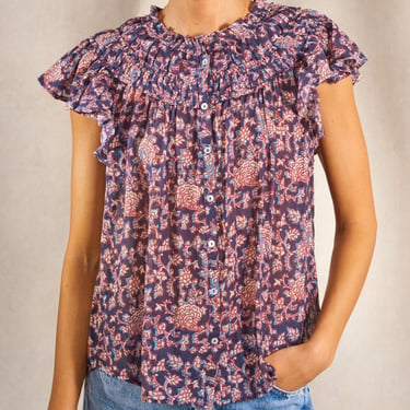 Orli Frill Short Sleeve Top