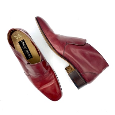 Vintage 1980s Bruno Magli Cordovan Leather Ankle Boots, 80  display picture 3