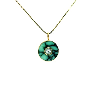 SECONDS JEWELRY : Cerclen Necklace - Turquoise & Diamond