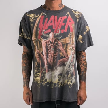 Vintage 1993 Slayer All Over Print T-Shirt 