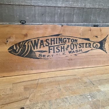 Vintage Washington Fish & Oyster Co. Sign (Tacoma)