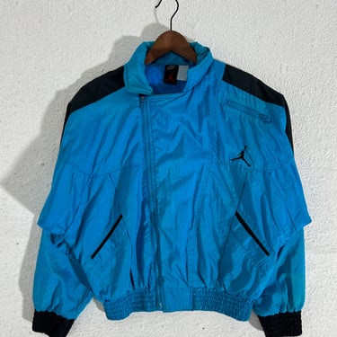 Rare Vintage Nike Jordan Teal Windbreaker Jacket Size M