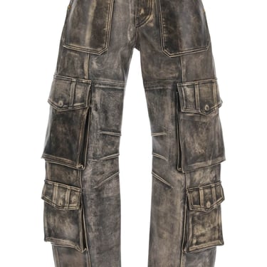 Golden Goose Irin Cargo Pants In Vintage-Effect Nappa Leather Women