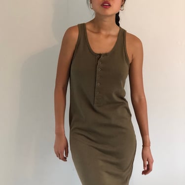 90s ESPRIT ribbed knit mini dress / vintage olive | ReCAP Vintage Studio -  Narberth, PA | ATTIC