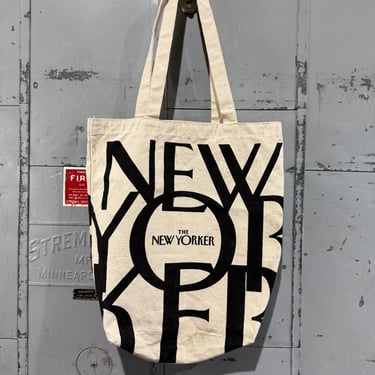 Vintage 90’s  the new yorker magazine art Cotton Tote Bag Book 