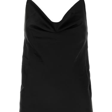 Y Project Women Black Satin Top