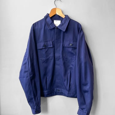 Vintage French Workwear Chore Jacket - European - Navy Blue 