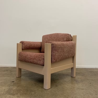 1980s Tweed Lounge Chair 