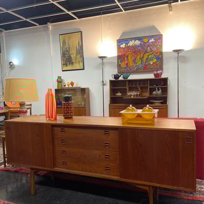 Mid Century Danish Teak Credenza 