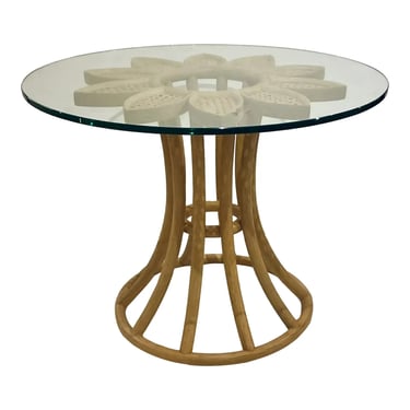 Baker / McGuire Organic Modern Custom Tan Sunflower End Table