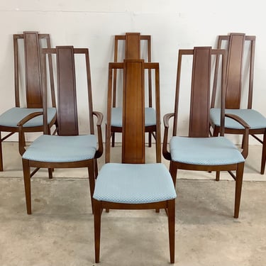 Mid-Century Modern Walnut Dining Chairs 
