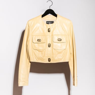 NORTH BEACH 80s Butter Leather Turn Lock Jacket
