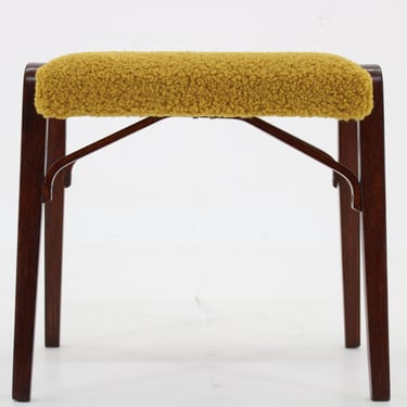 1960s Beech Restored Stool, Czechaolsovakia 