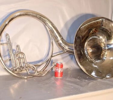 Sousaphone, Large Silver Color, Musical Instrument, Vintage!!