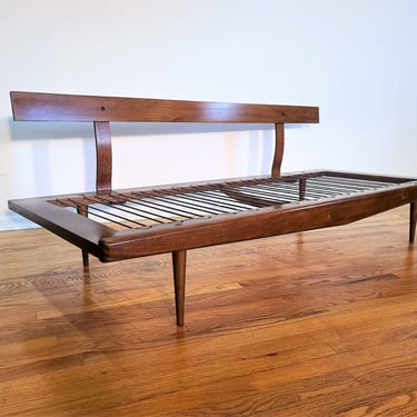 Mid Century Wood Sofa / Daybed Made in Yugoslavia 