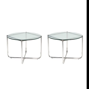 Mies van der Rohe Mr Side/End Table Chrome and Glass for Knoll, 1970