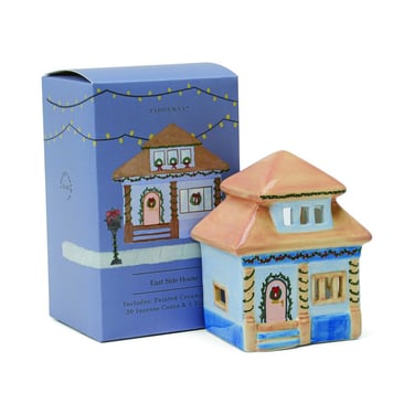 East Side House Ceramic Incense &amp; Tea Light Holder