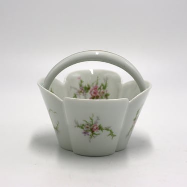 vintage Haviland Limoges porcelain basket made in France 