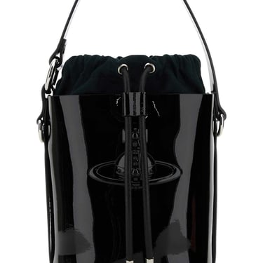 Vivienne Westwood Women Black Leather Daisy Bucket Bag