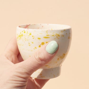 Speckled Ceramic Wine Cup | Splash Print Ceramic Cup 