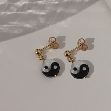 Ying yang earrings