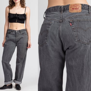 Vintage Black Levi's 501 Jeans - 34x34 | Unisex 80s 90s Denim Straight Leg Boyfriend Jeans 