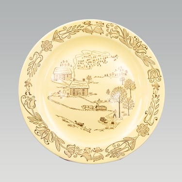Royal China Bucks County 12" Chop Plate | Vintage Mid Century Pennsylvania Dutch 