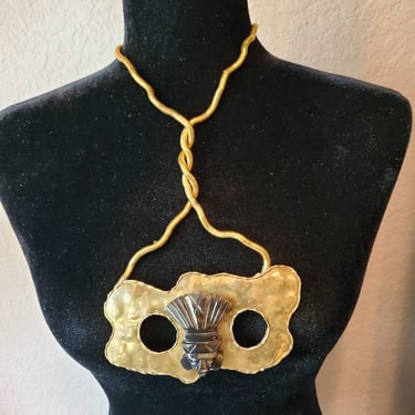 Brass and Onyx Aztec stone deco by Amanda Alarcon- Hunter for Minx and Onyx 