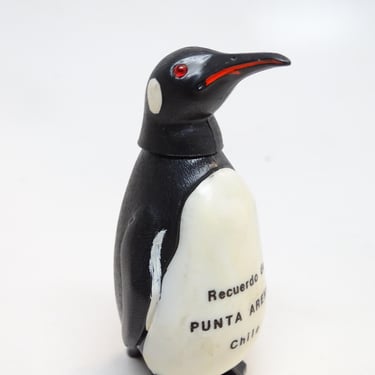 Vintage 1940's German Penguin Nodder, Antique Souvenir of Punta Arenas Chile, Made in West Germany 