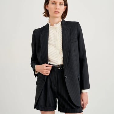 Diane Blazer - Charcoal Pinstripe