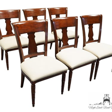 Set of 6 BERNHARDT FURNITURE Contemporary Traditional Splat Back Dining Chairs 283-501 