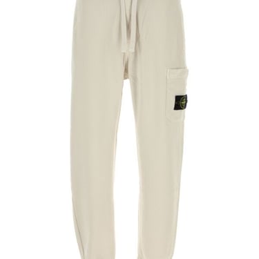 Stone Island Men Sand Cotton Joggers