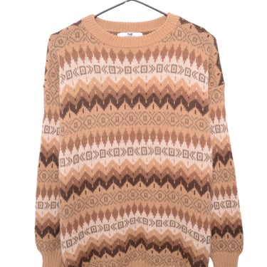 Soft Alpaca Geometric Sweater