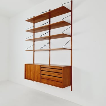 Mid century Danish Teak Wall Unit by Poul Cadovius for Cado, Denmark, 1960s 