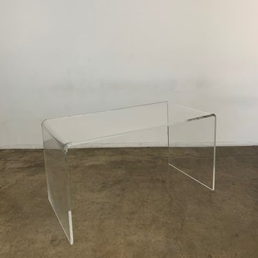 Lucite Waterfall Desk 