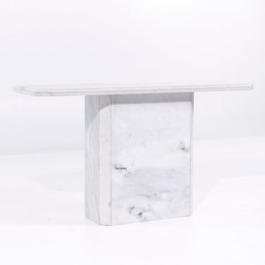 Mid Century Italian Marble Console Table - mcm 