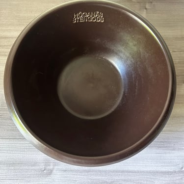 Vintage Hoganas Keramik Stengods Brown Bowl Made In Sweden 
